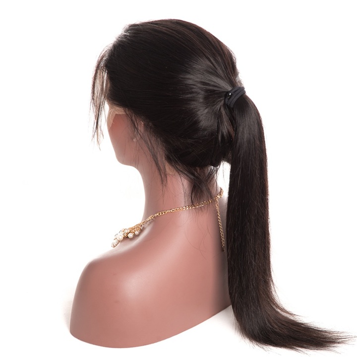 Glueless Lace Front Human Hair Wigs Pre Plucked Brazilian Straight Lace Wig With Baby Hair Non Remy