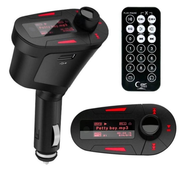 15&quot; Car Kit MP3 Music Player Wireless FM Transmitter Radio Modulator With USB MMC Remote Control