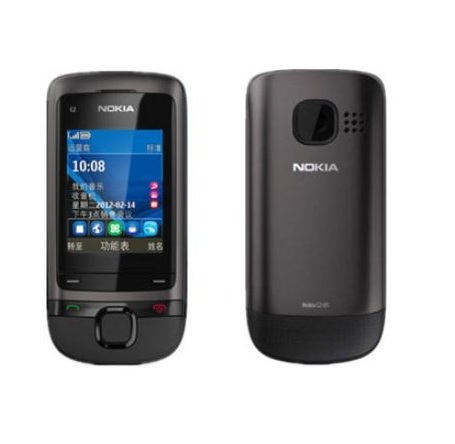 Refurbished Phone Original Unlocked Nokia C2-05 Slide Cell Phone Bluetooth Phone