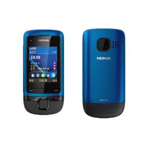 Refurbished Phone Original Unlocked Nokia C2-05 Slide Cell Phone Bluetooth Phone