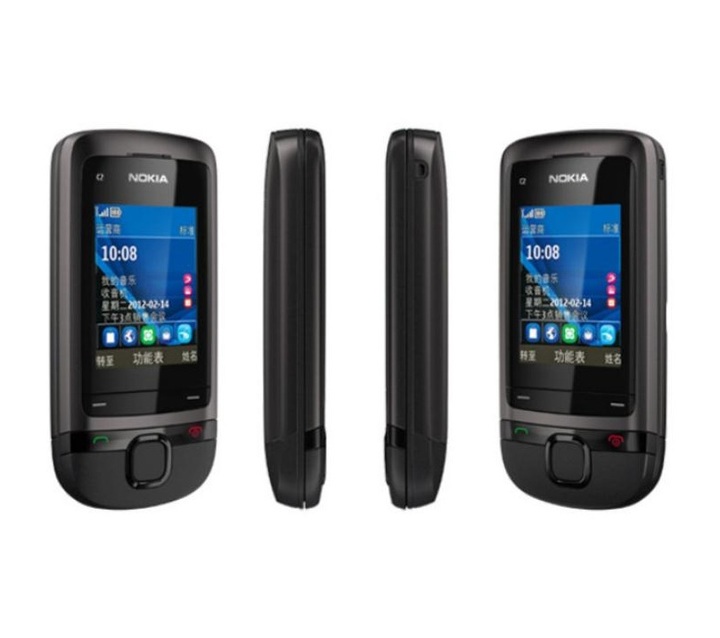 Refurbished Phone Original Unlocked Nokia C2-05 Slide Cell Phone Bluetooth Phone