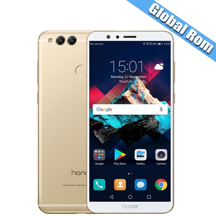 Refurbished Huawei Honor 7X 4G+32/64/128G 5.93&quot; Full Screen  Mobile Phone Dual Rear Cameras 3340mAh