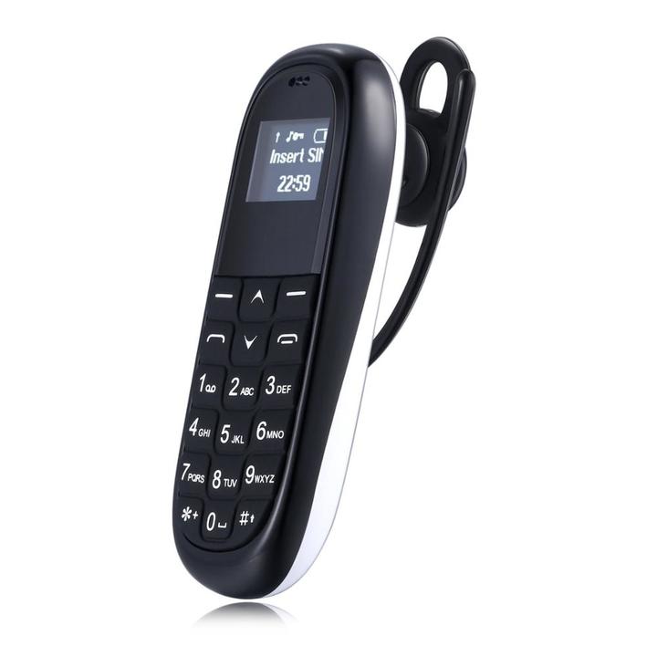 Super Mini mobile phone  KK1 0.66 inch tiny screen bluetooth Dialer ultra thin phone