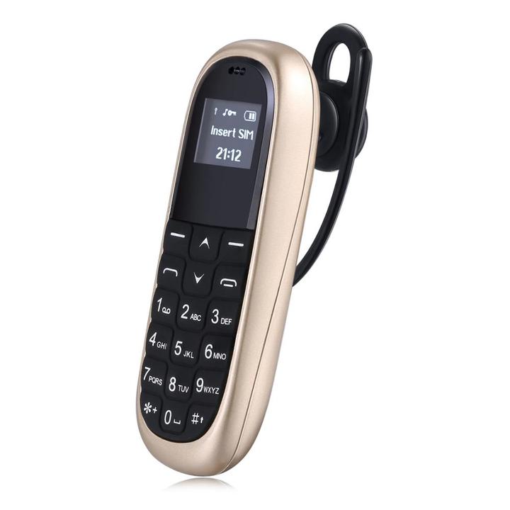 Super Mini mobile phone  KK1 0.66 inch tiny screen bluetooth Dialer ultra thin phone