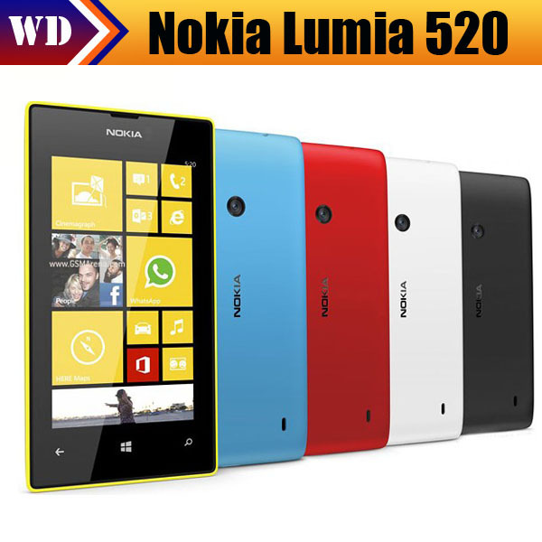 Refurbished  smartphone Nokia lumia 520 Dual Core 3G WIFI GPS 5MP 8GB Storage Unlocked Windows
