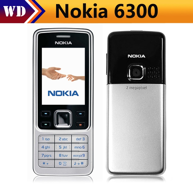 Refurbished phone Nokia 6300 GSM 860mAh Mobile Phone Tri-Band Multi-language