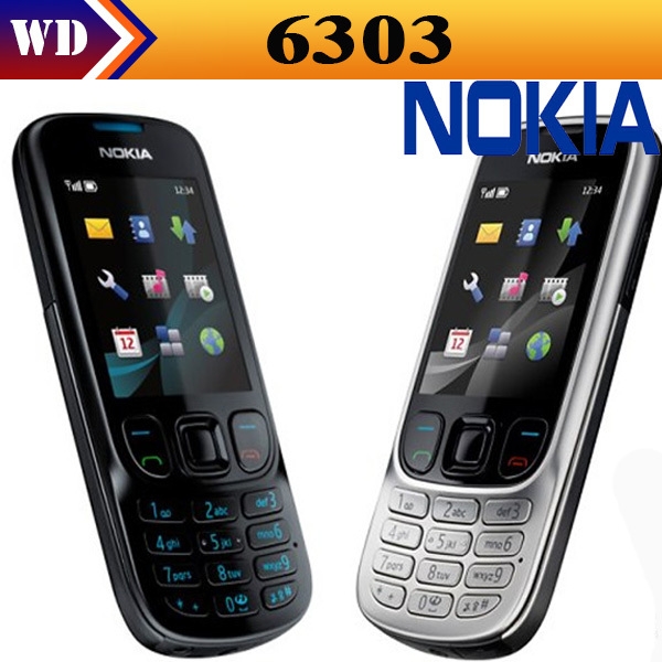 Refurbished phone Nokia 6303 6303i Classic Mobile Phones 3.15MP Camera 1050mah Bluetooth Mp3 Player