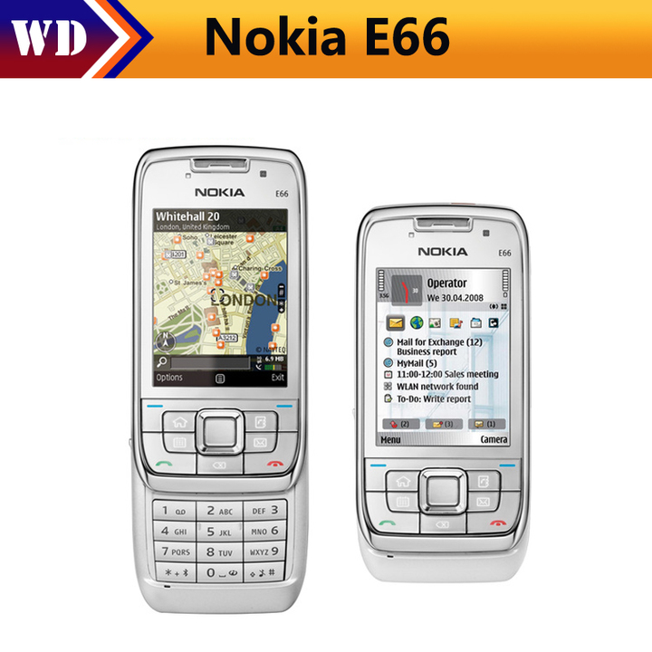 Refurbished phone Nokia E66 Unlocked 3G Mobile Phone WIFI GPS Bluetooth