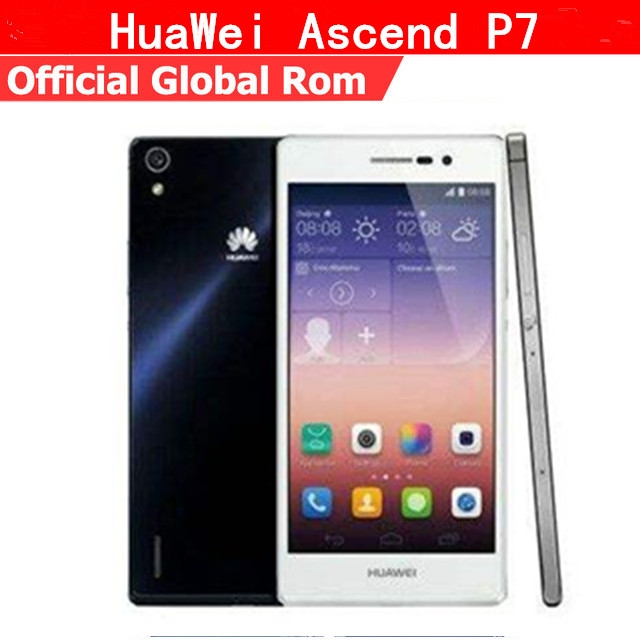 Refurbished phone Huawei P7 2+16GB -5 &apos;&apos;screen-13+8MP- single sim smartphone hua wei p7