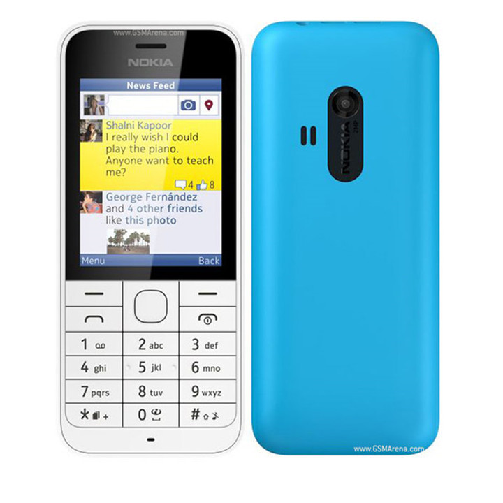 Refurbished Nokia 220 Dual sim Card 2G GSM 1100mAh Unlocked Cheap Celluar Phone