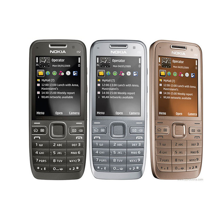 Refurbished phone Original Unlocked Nokia E52 GSM WCDMA cell phone Wifi Bluetooth GPS 3.2MP Camera