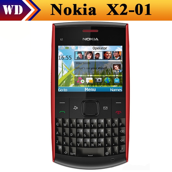 Refurbished phone Nokia X2-01 Symbian OS Computer Keyboard Mobile Phone Fashion Cell Phones