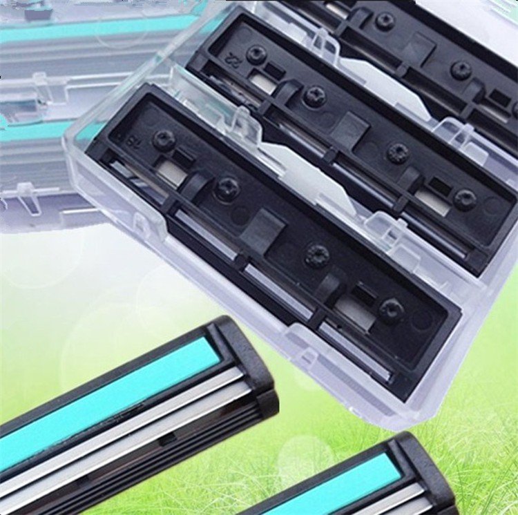 1 Razor Holder + 30 Pcs Two Layer Blade Men Safety Handle Shaving Razor