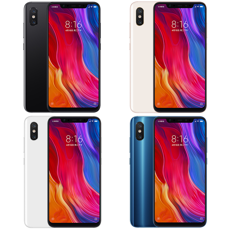 Refurbished Xiaomi Mi 8  6.21&quot; 6GB +64/128/256GB  12MP+20MP 4G SmartPhone Mi8 3400mAh  2248*1080 FHD+