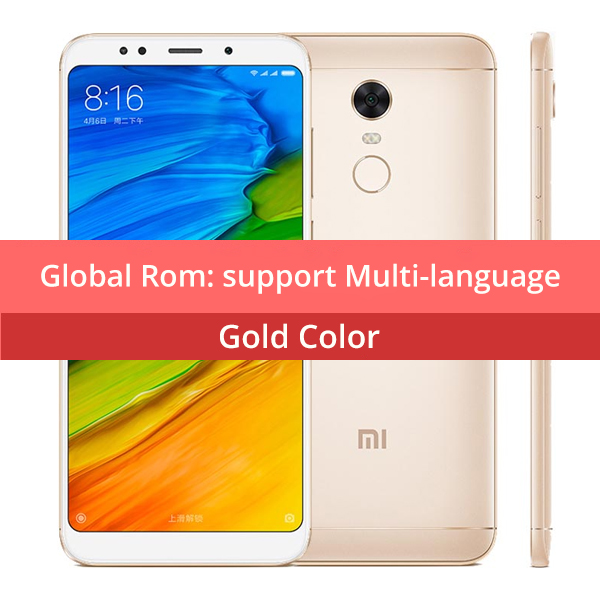Refurbished  Xiaomi Redmi 5 Plus 5.99&quot; 18:9 Snapdragon 625 Octa Core MIUI9 3GB 32GB 4G LTE Smartphone Touch ID