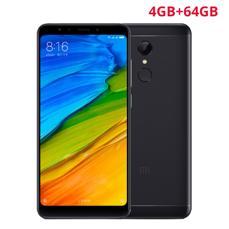 Xiaomi Redmi 5 Plus 5.99&quot; 18:9 Snapdragon 625 Octa Core MIUI9 4GB 64GB 4G LTE Touch ID Smartphone