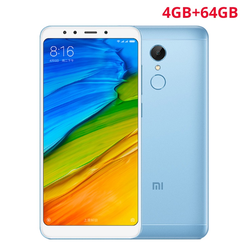 Xiaomi Redmi 5 Plus 5.99&quot; 18:9 Snapdragon 625 Octa Core MIUI9 4GB 64GB 4G LTE Touch ID Smartphone