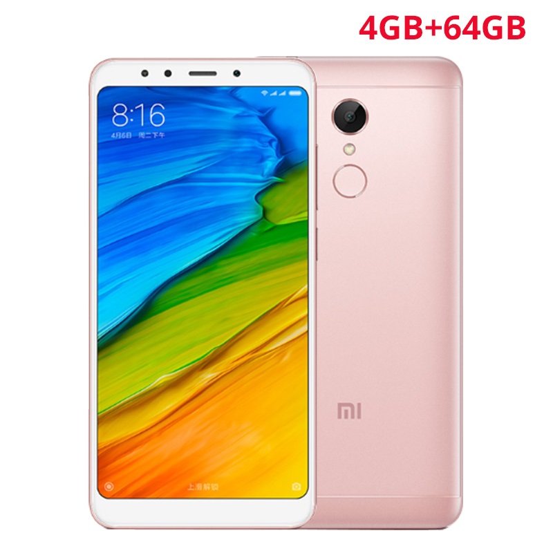 Xiaomi Redmi 5 Plus 5.99&quot; 18:9 Snapdragon 625 Octa Core MIUI9 4GB 64GB 4G LTE Touch ID Smartphone