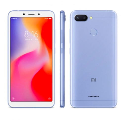 Refurbished Original Xiaomi Redmi 6 3GB 32GB Mobile Phone 5.45&quot; 18:9 Full Screen 12.0MP+5.0MP 3000mAh Cellphone