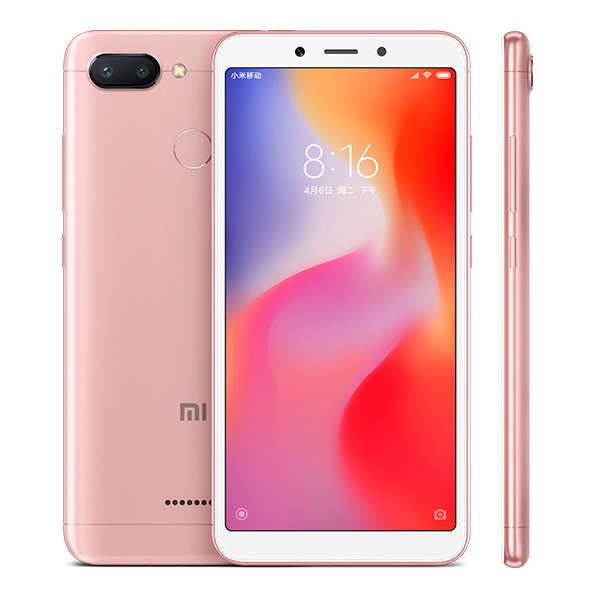 Refurbished Original Xiaomi Redmi 6 3GB 32GB Mobile Phone 5.45&quot; 18:9 Full Screen 12.0MP+5.0MP 3000mAh Cellphone