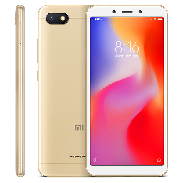 Refurbished XIAOMI Redmi 6A 2G+16G 5.45&apos;&apos; full screen 13mp +5mp  3000MAh Android 8.1 smartphone