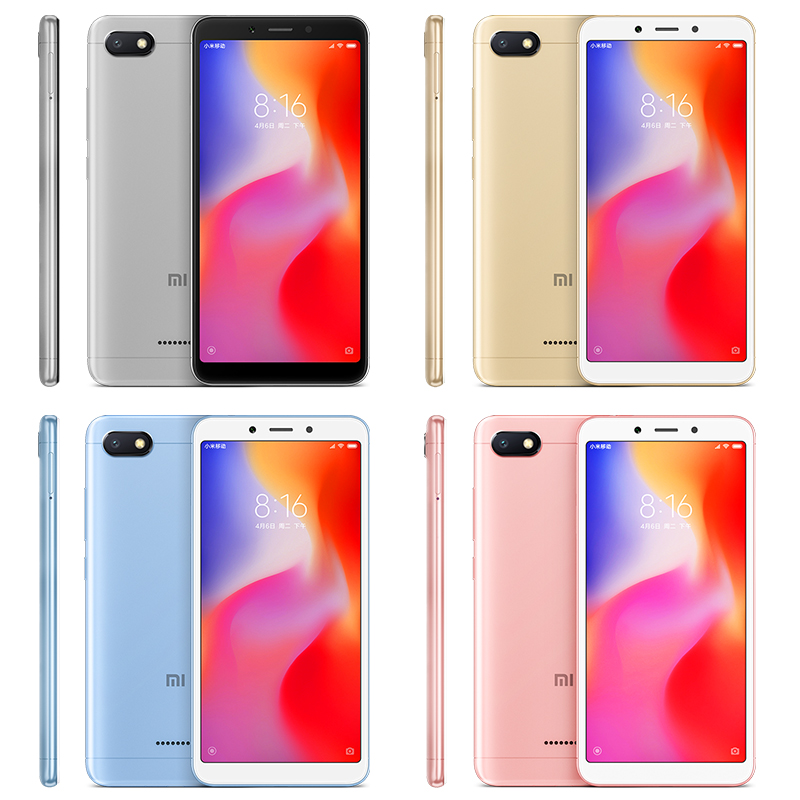 Refurbished XIAOMI Redmi 6A 2G+16G 5.45&apos;&apos; full screen 13mp +5mp  3000MAh Android 8.1 smartphone