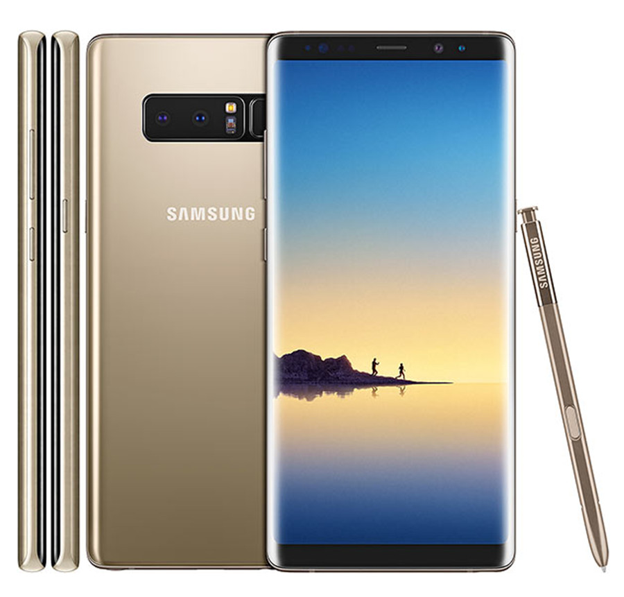 Refurbished Samsung Galaxy Note 8 6GB+64GB 6.3inch screen 24mp+8mp wireless charging smartphone