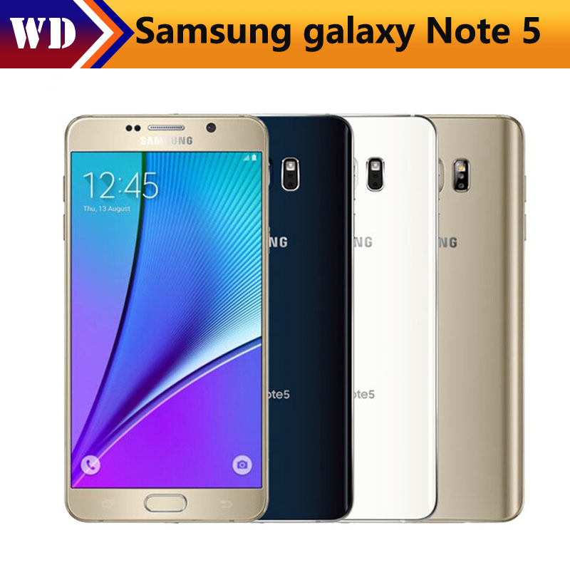 Refurbished Samsung Galaxy Note 5 4G LTE Mobile Phone Core 5.7&apos;&apos; 16.0MP 4GB RAM 32GB ROM Smartphone