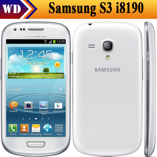 Refurbished phone Samsung Galaxy S3 mini I8190 Mobile Phone Dual-core 4.0&quot; 8GB ROM 3G WIFI GPS