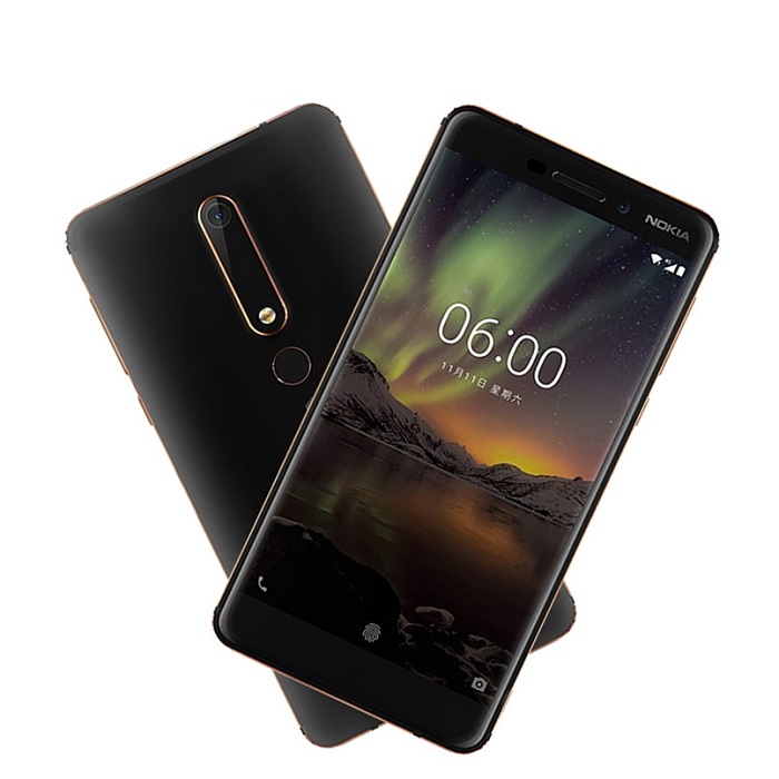 Refurbished Nokia 6 Second generation 2nd 4GB+64GB Mobile phone 5.5&apos;&apos; 16.0MP+8MP 3000mAh Smartphone