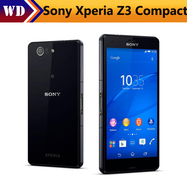 Refurbished 3G+32G 4G LTE Sony Xperia Z3 Compact D5803 D5833 Z3mini Wifi 20MP Quad-core Smartphone