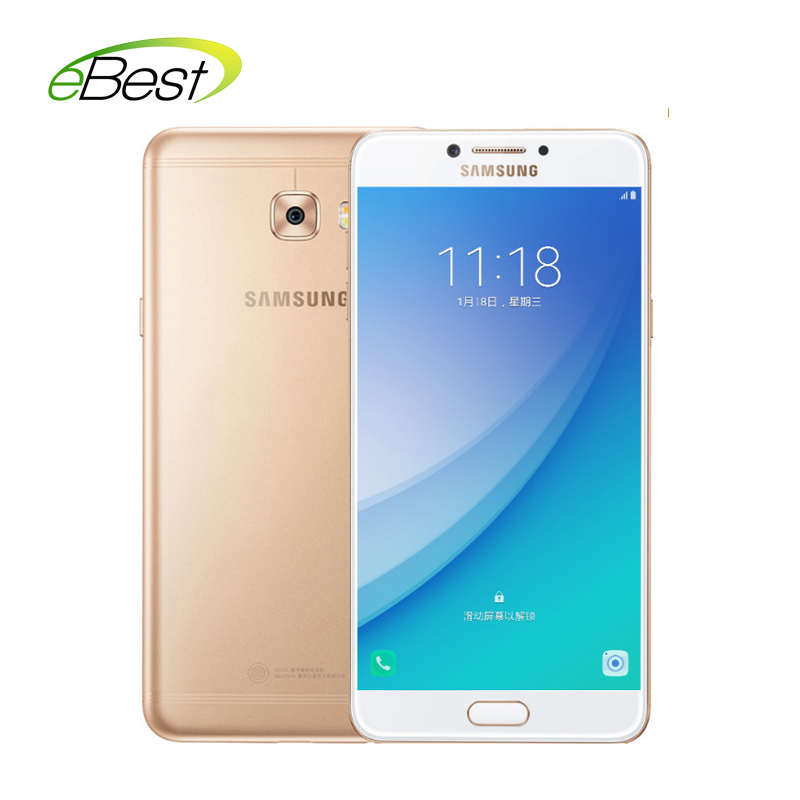 Refurbished Samsung Galaxy C8  Super AMOLED FHD 4G RAM 64G ROM 16MP  dual sim Lte 4G Mobile Phone