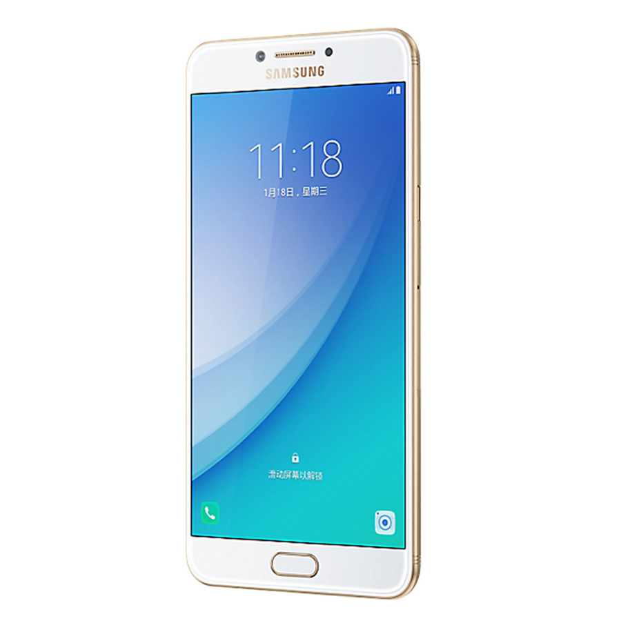 Refurbished Samsung Galaxy C8  Super AMOLED FHD 4G RAM 64G ROM 16MP  dual sim Lte 4G Mobile Phone