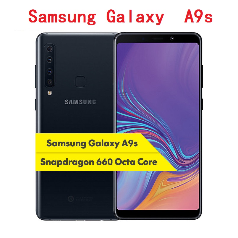 Refurbished Samsung Galaxy A9s 6.3&quot;  Phone 6GB+128GB Four Rear Camera Android Fingerprint Phone