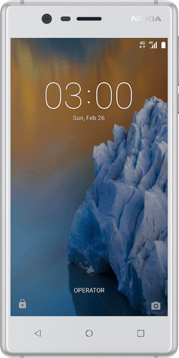 Refurbished phone Unlocked  Nokia 3 2gb+16gb  Single SIM Card Android 7.0  8MP