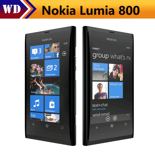 Certified Refurbished Lumia Nokia 800 mobile Phone GPS 3.7&quot; Touchscreen 8.0MP 16GB cell phone