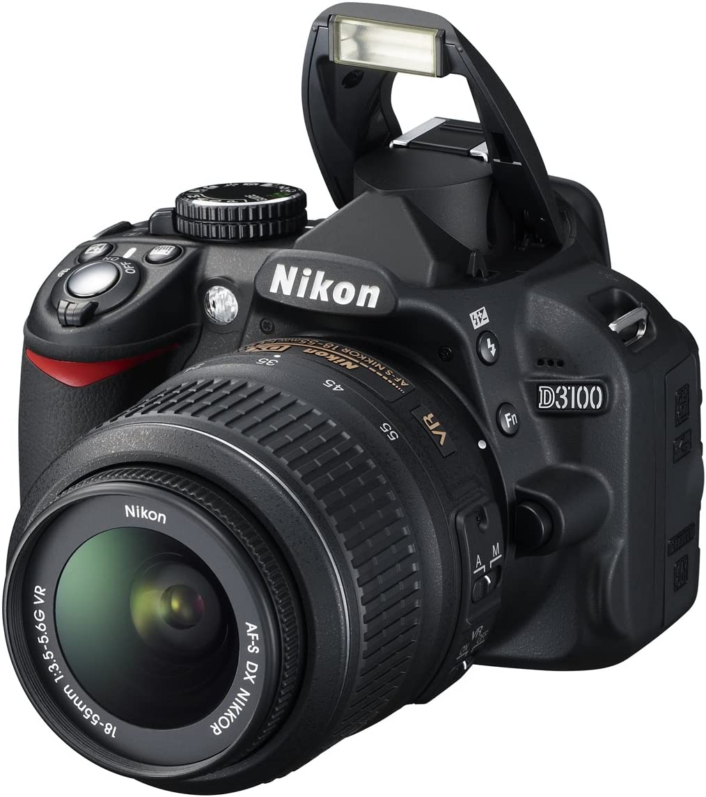 Nikon D3100 DSLR Camera with 18-55mm Lens-Household package 99% New Used