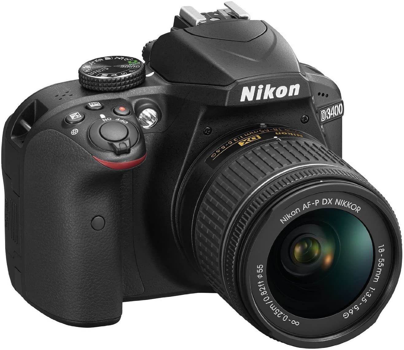 Nikon D3400 DSLR Camera w/ AF-P DX NIKKOR 18-55mm Household package 99% New Used