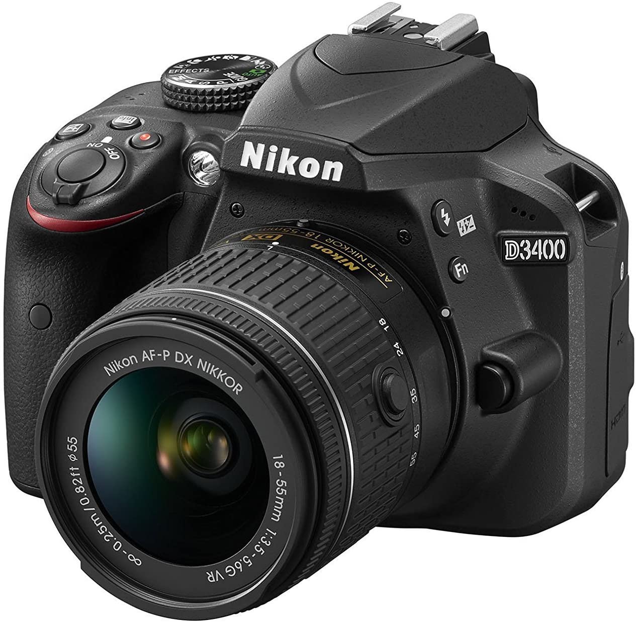 Nikon D3400 DSLR Camera w/ AF-P DX NIKKOR 18-55mm Household package 99% New Used