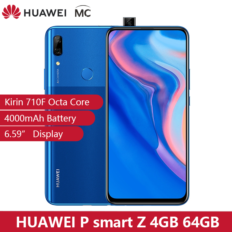 Global Version Huawei P Smart Z MobilePhone 4GB 64GB Kirin 710 16MP Cameras  6.59&apos;&apos; Cellphone