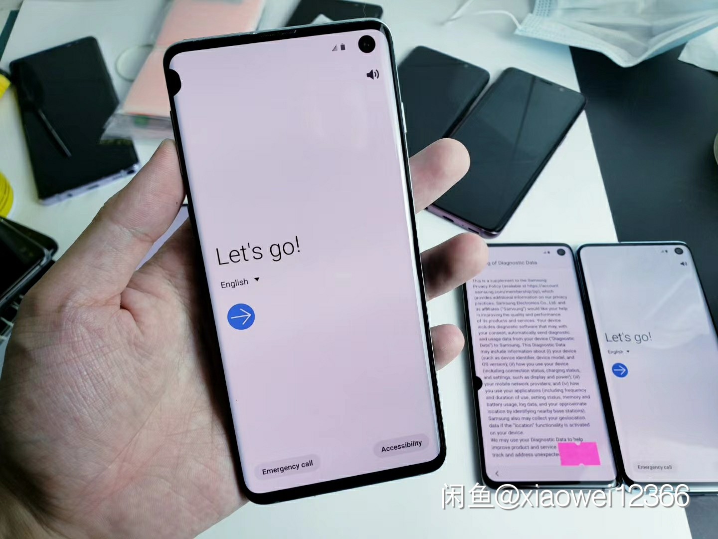 Refurbished Samsung Galaxy S10 6.1&quot; 4G Phone 8GB +128GB  3 rear Camera 3400mAh NFC Phone