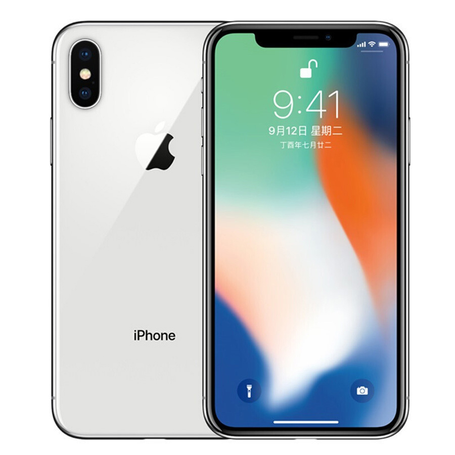 Refurbished Apple iPhone X Phone 64G/256G 5.8Inch without Face  Fuction 3GB Ram  Dual Camera  4G LT