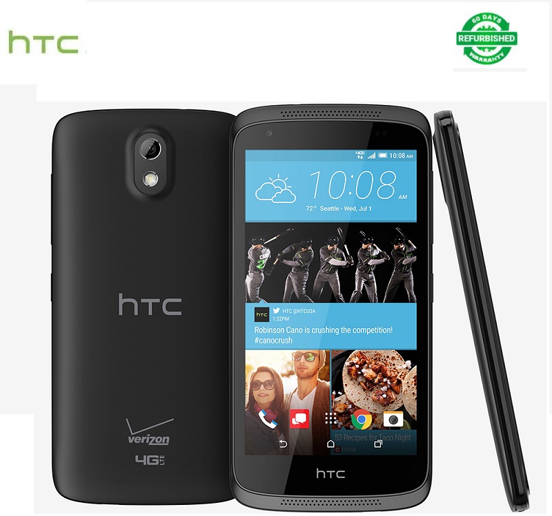 Refurbished Global HTC Desire 526 8GB ROM ,2GB RAM 8MP ,Single SIM - Cobalt smart phone black 2+8g