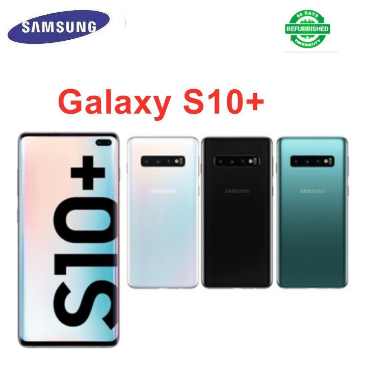 Refurbished Samsung Galaxy S10+ S10 Plus 6.4&quot; Global Version 8GB+128GB ROM 5 Camera 4G Phone