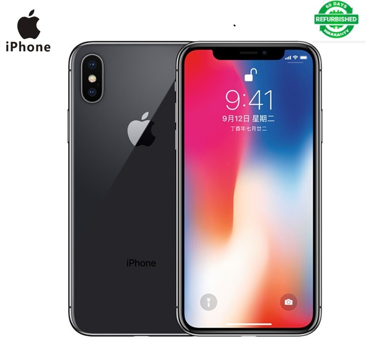 Refurbished phone iphone x 64GB+3GB 12MP+7MP 5.8 inch apple mobile with Face recognition iphone x
