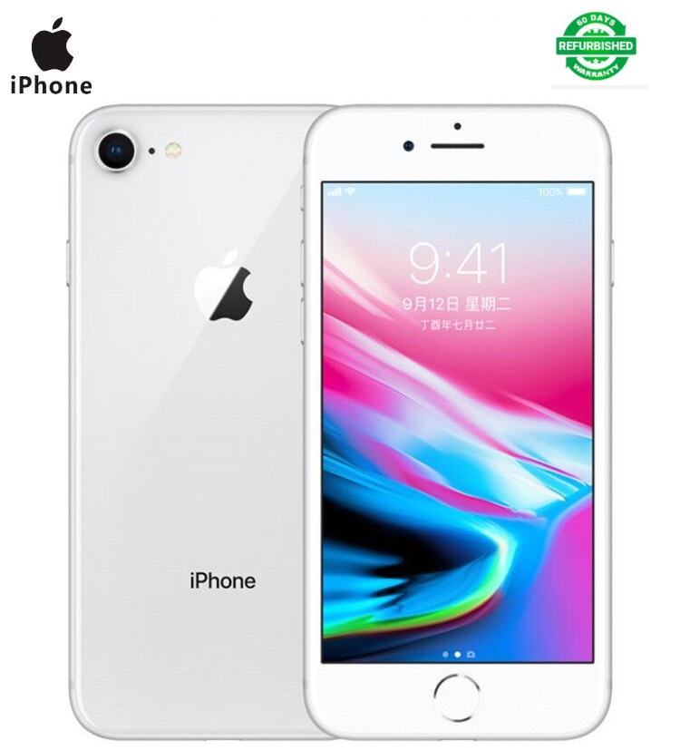 Refurbished phone iphone 8 64GB +2GB 12MP+7MP 4.7 inch apple mobile with fingerprint iphone8 smartphone