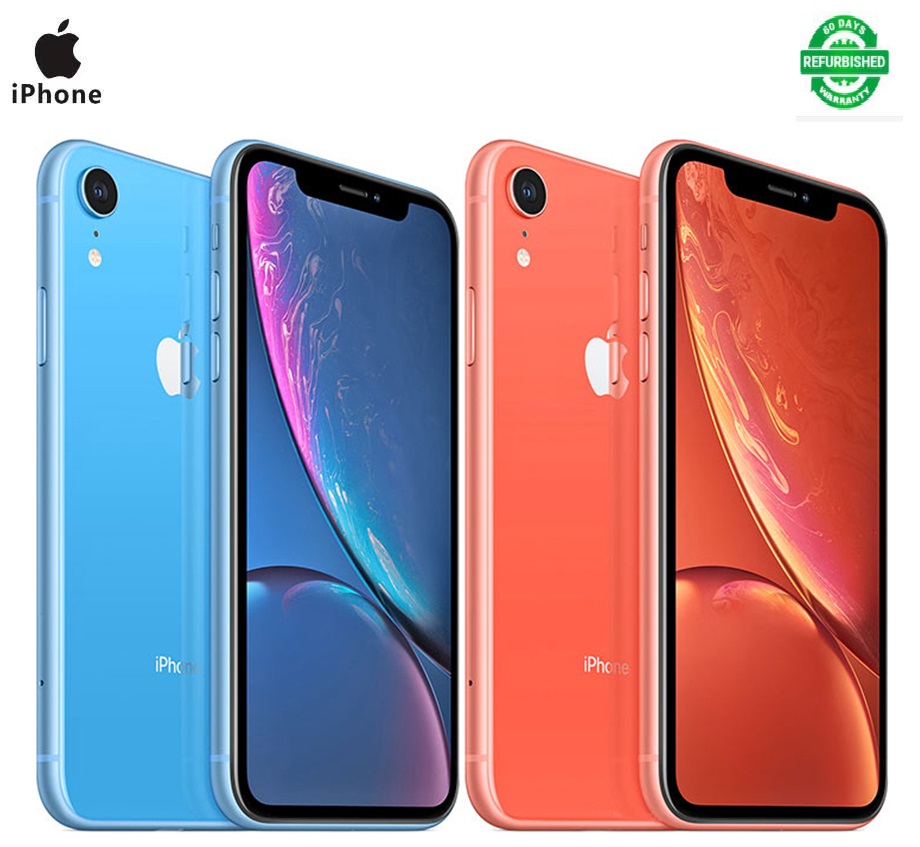 Refurbished iphone XR 64GB dual sim 12MP 6.1 inch without face id  smart phone