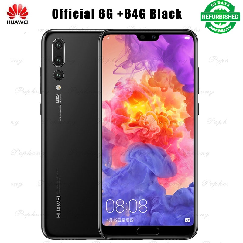 Refurbished Huawei P20 Pro 6GB+64G/128G/256G  Smartphone 40MP 6.1 inch Screen SuperCharge NFC P20Pro