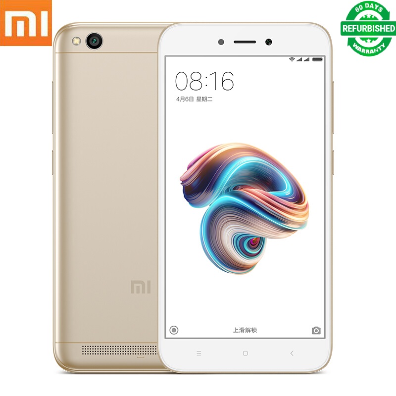 Refurbished Xiaomi Redmi 5 18:9 Snapdragon 625 Octa Core MIUI9 3GB 32GB 4G LTE Smartphone Touch ID
