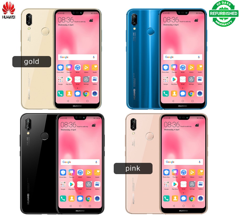 Refurbished Huawei P20 Lite Nova 3e 4GB+64G/128GB 5.84&quot;  24MP camera 2280*1080P Face ID Mobile Phone
